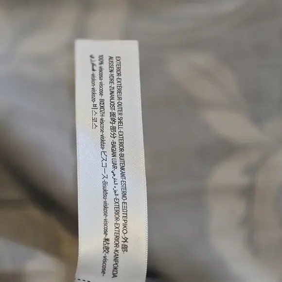 Porter & Ash Floral Bomber Jacket Black Tan Hibiscus FullZip Inner Pockets Large - Picture 12 of 14